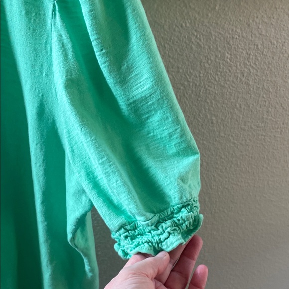 Talbots Mint Green Short Sleeve Top - Picture 4 of 5